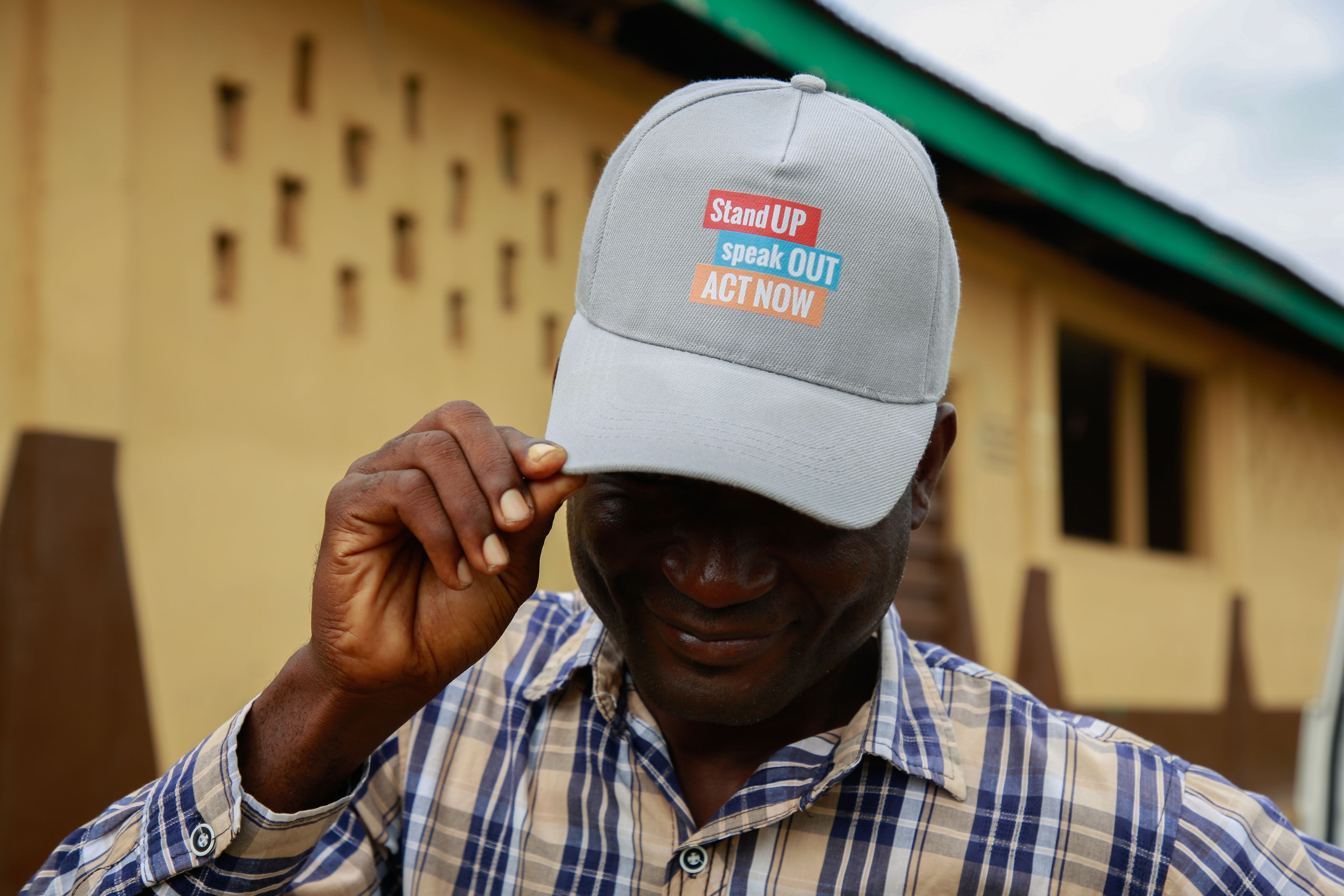 Mr Kelfala, an Ending Child Marriage Project village champion (also a teacher) who supported Kpemeh*, 18 to stop her marriage in Kailahun, Sierra Leone.